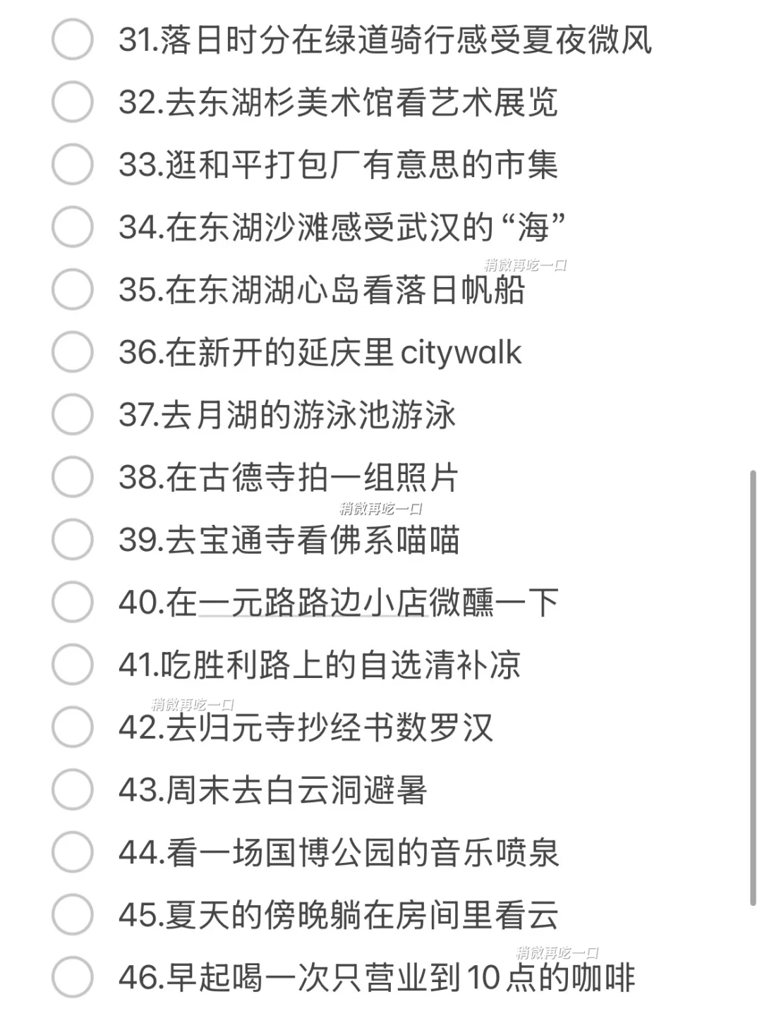 《关于我在武汉可以做的100件小事…》