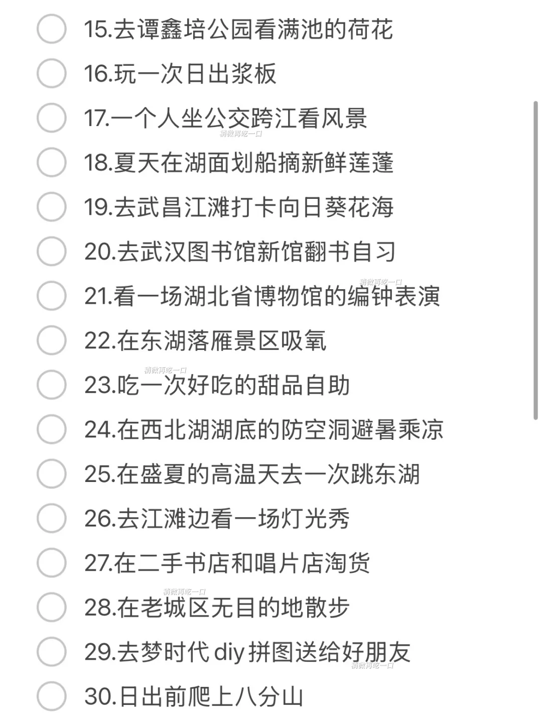 《关于我在武汉可以做的100件小事…》