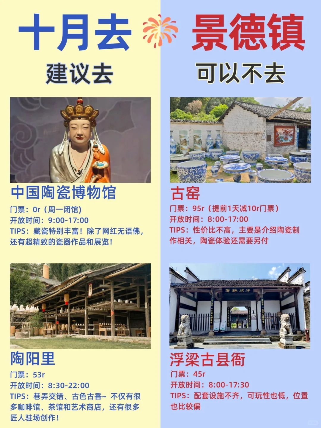 10月来景德镇,保姆级攻略直接拿下❗