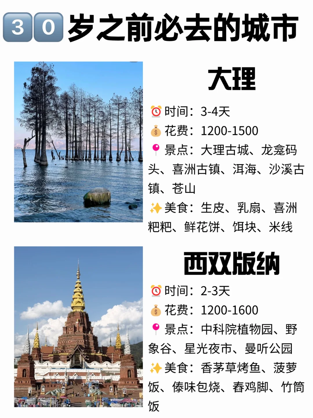 🌍30 岁前打卡这 12座城｜解锁人生清单