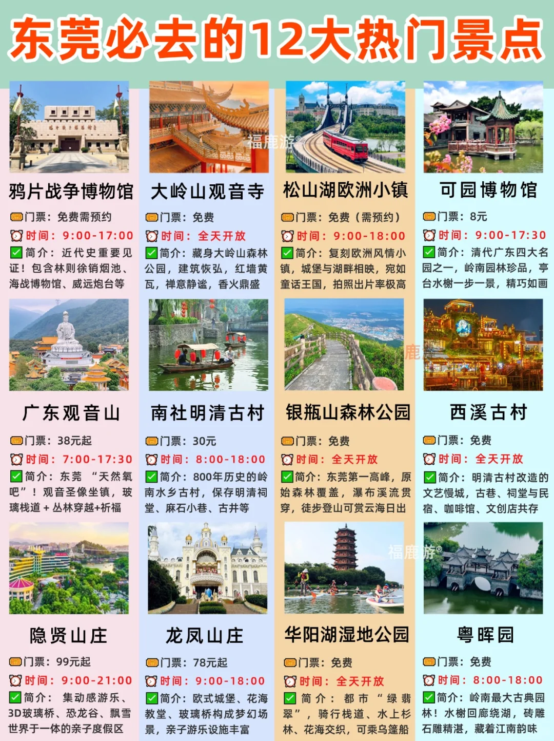 东莞旅游攻略｜12大必去热门景点＆小众玩法