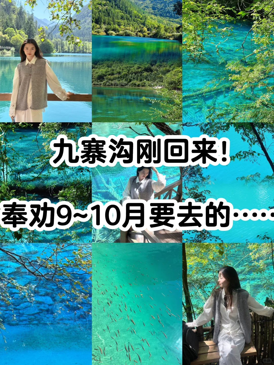 9.24九寨沟刚回来！奉劝9-10月要去的…