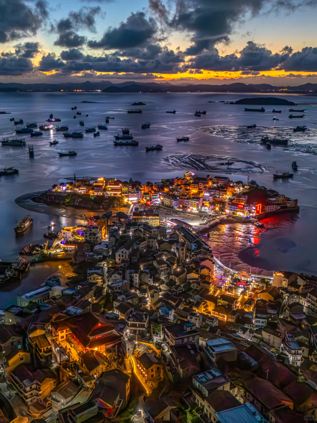 不是意大利❗️是浙江被严重低估的七彩渔村❗️