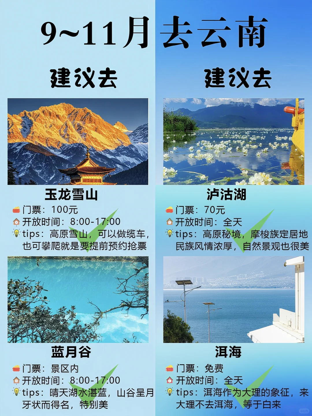 9~11月💡纯玩天花板云南5天💰人均1k+