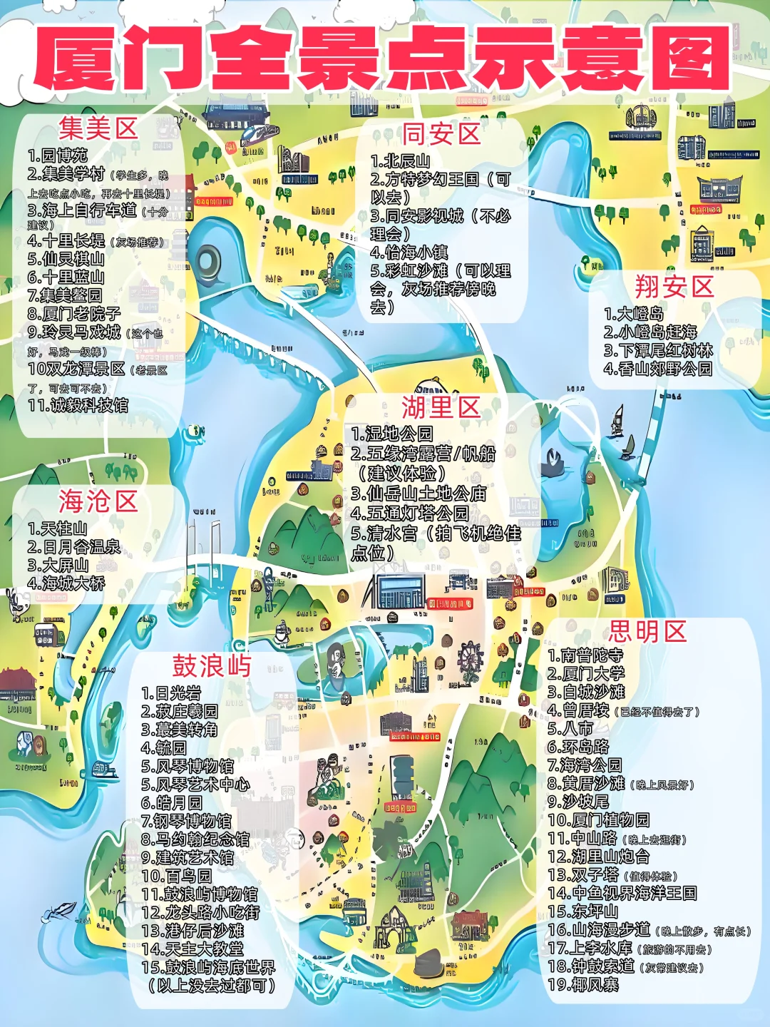 厦门逛吃攻略丨一些团建旅游打卡点整理