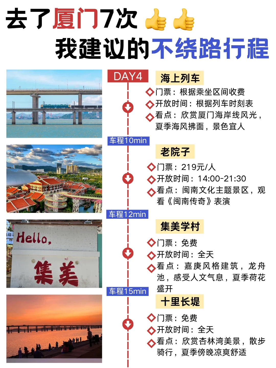 正确游玩顺序✅第一次去厦门旅游这样玩