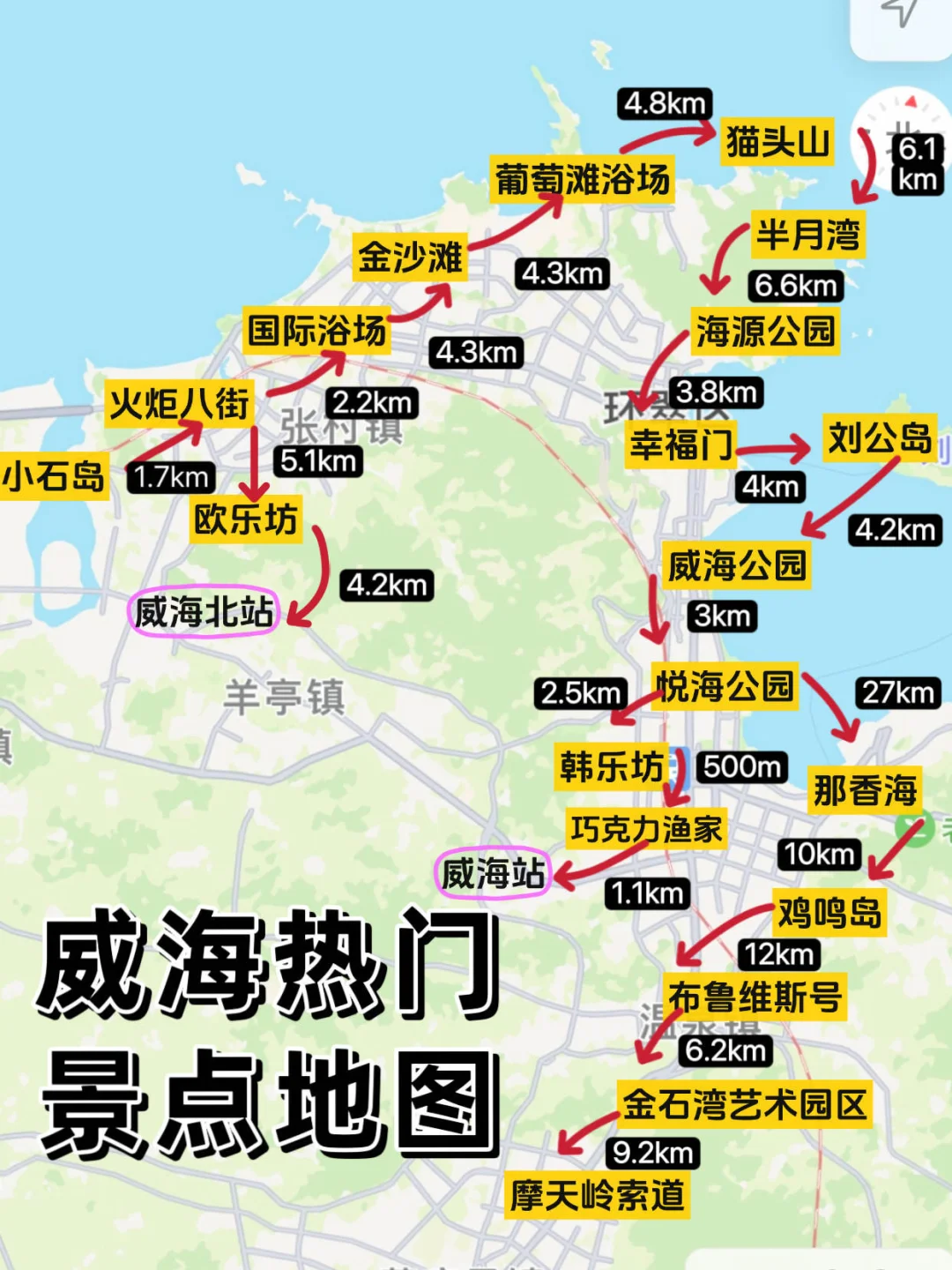 威海这几个景点,劝你别浪费时间去了