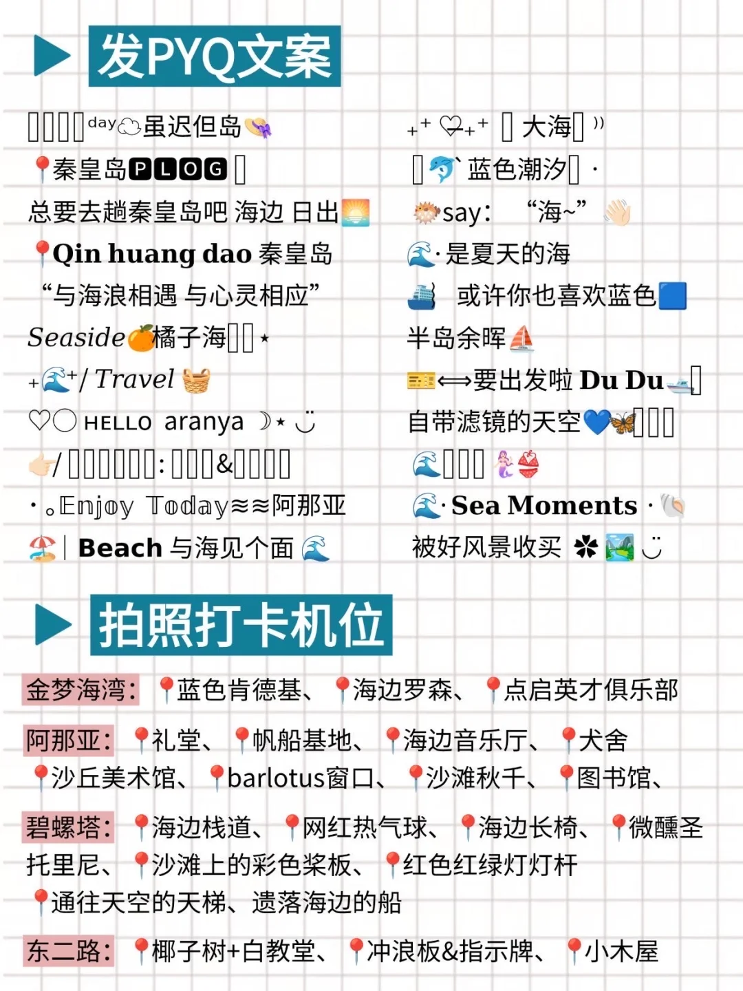 一张图看懂秦皇岛景点分布|闺蜜手绘版