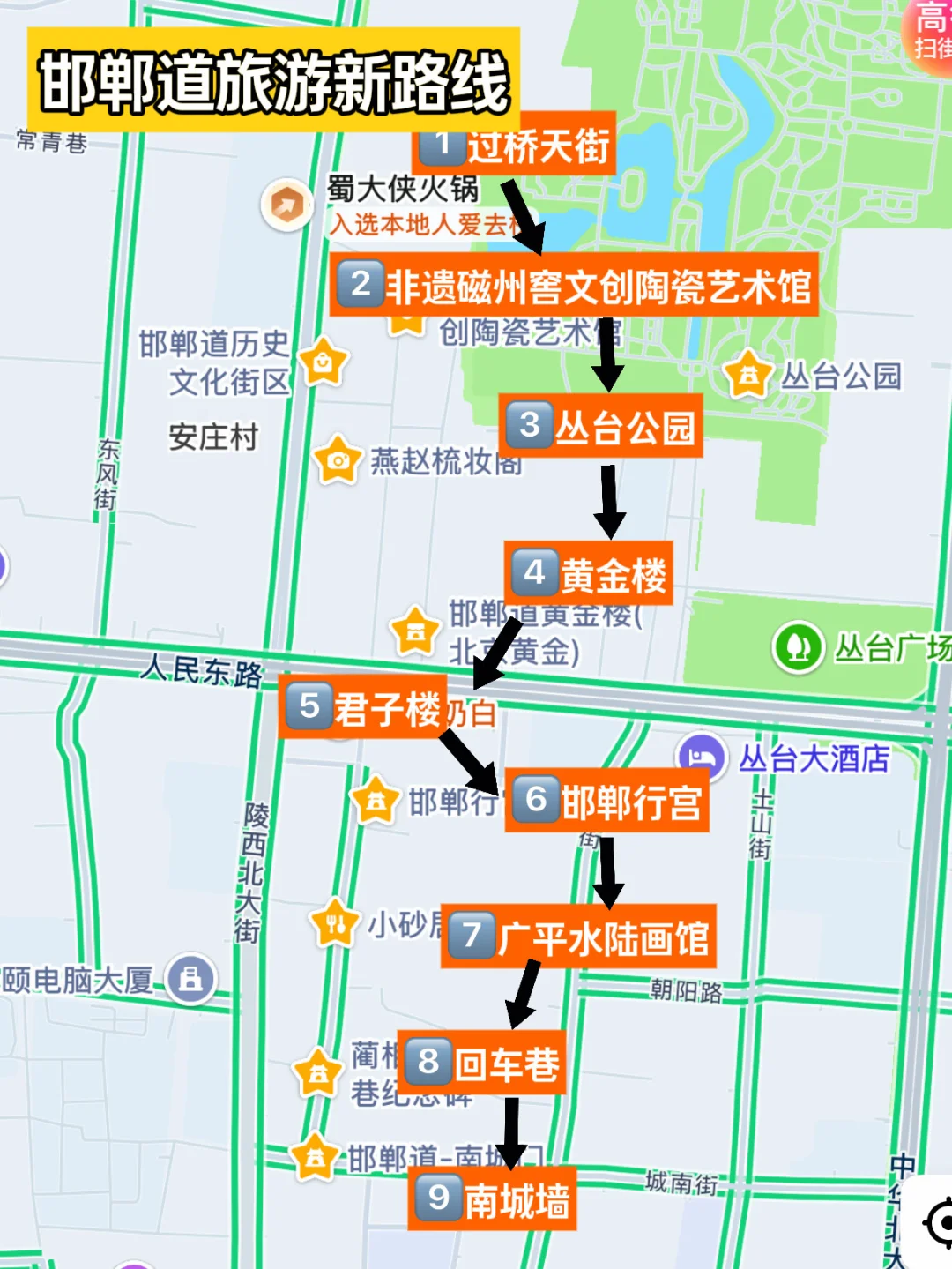 给即将去邯郸道的姐妹一些灵感…