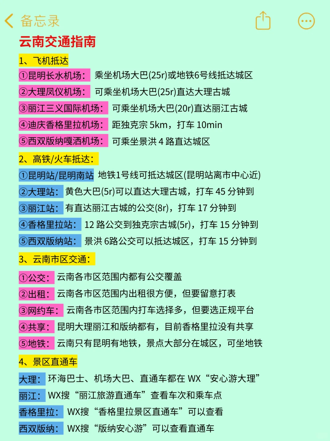 去了云南4次，我的建议是😭😭......
