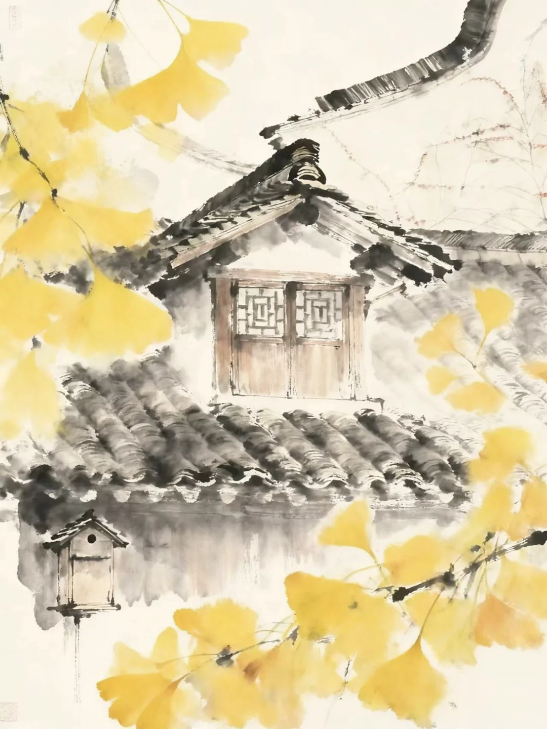 🎨插画里的乌镇：烟雨石桥乌篷水巷