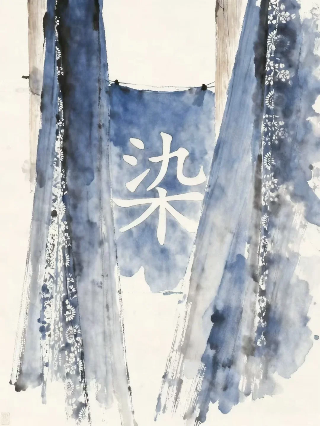 🎨插画里的乌镇：烟雨石桥乌篷水巷