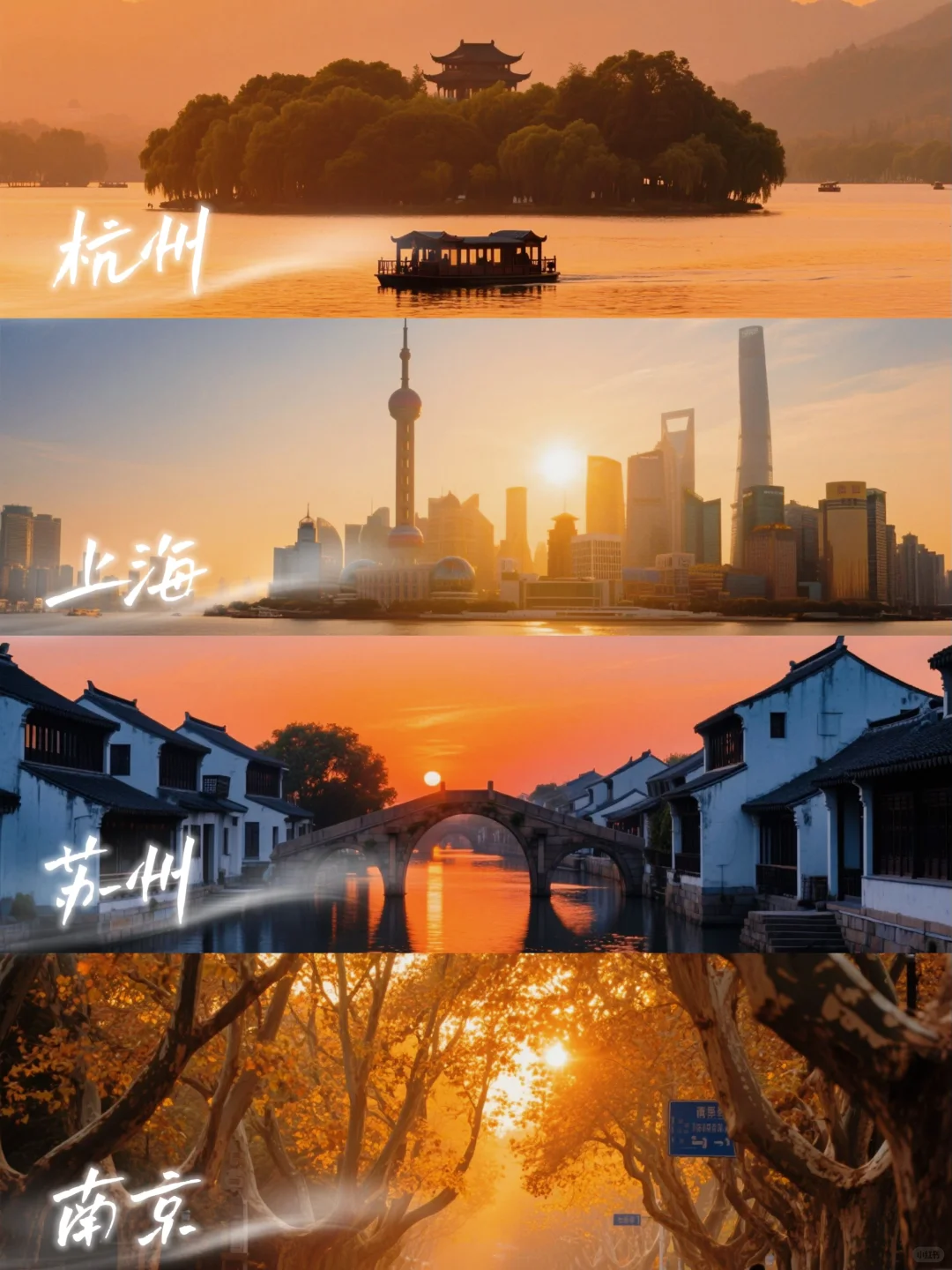 🗺️上海+苏州+南京+杭州 | 超详细旅行攻