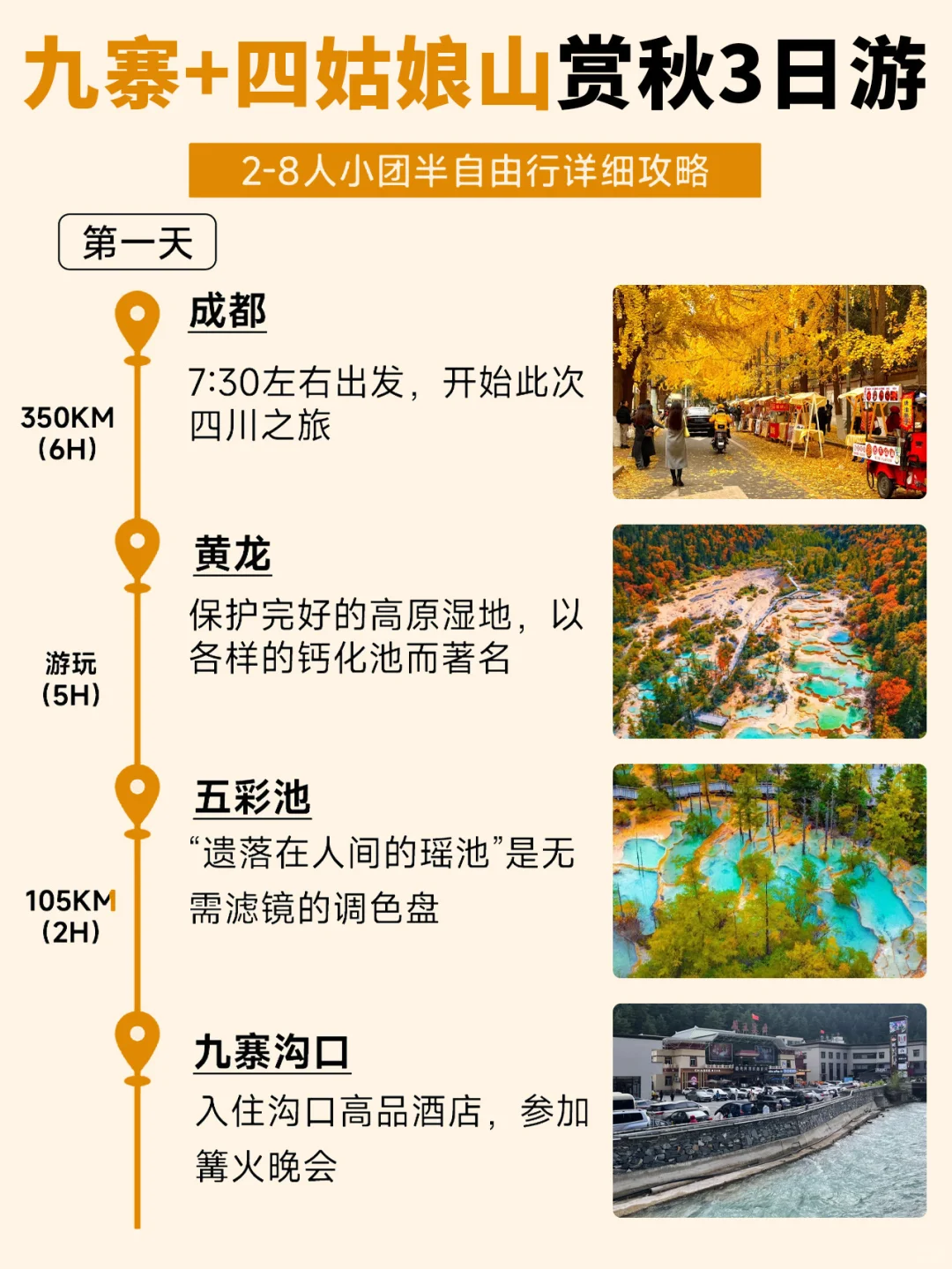 9-11月九寨沟+四姑娘山赏秋🍁3天2晚攻略