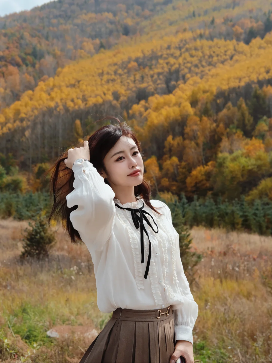 10月5日实拍，崇礼梧桐大道必冲，py圈 99+