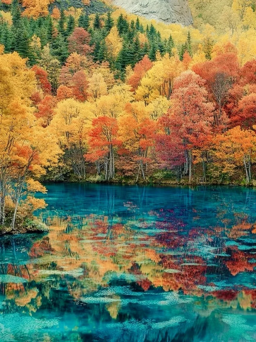 接下来的九寨沟,彩林进入封神期!一年仅30天