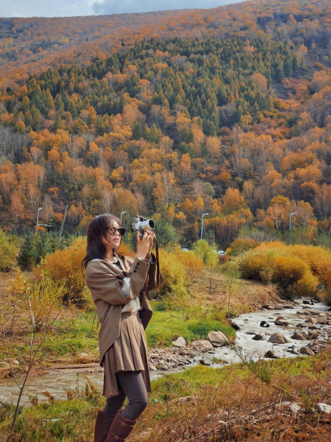 10月5日实拍，崇礼梧桐大道必冲，py圈 99+