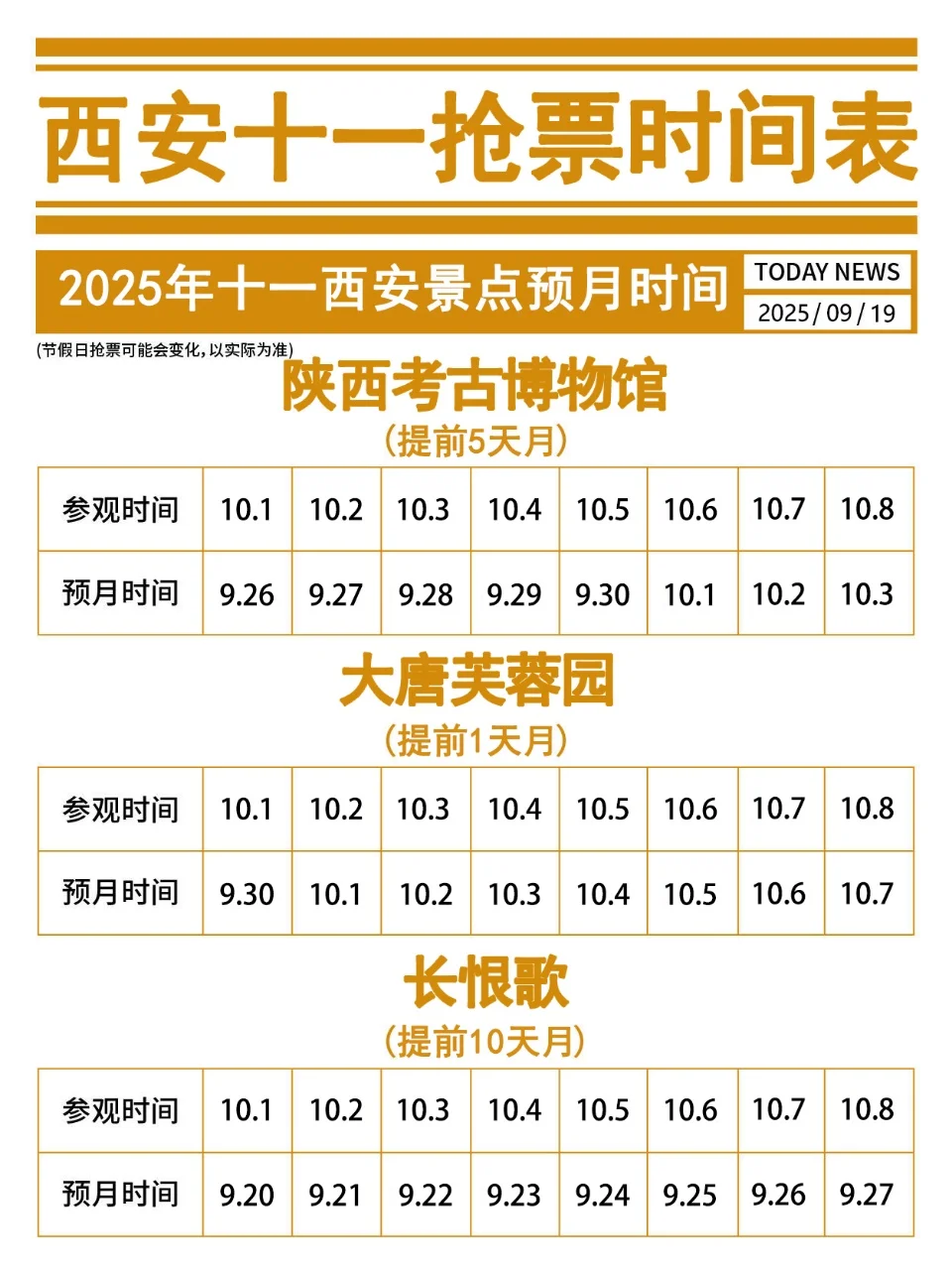 🔥十一国庆西安热门景点预约抢票攻略！