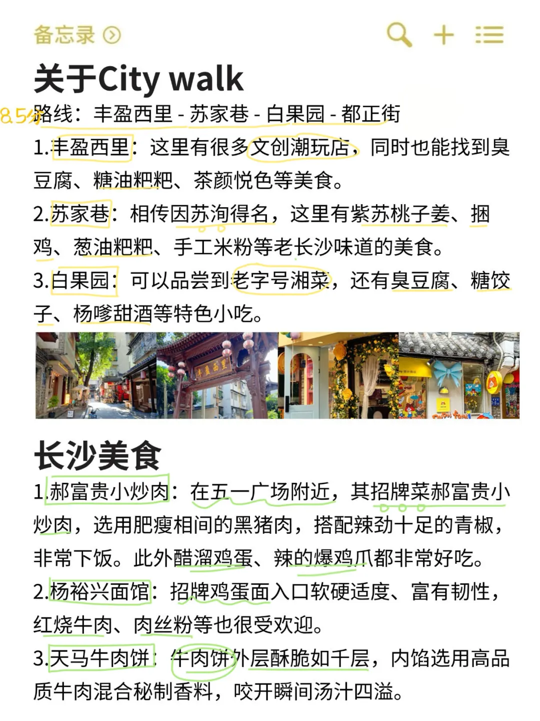 本J人手写的长沙旅游攻略已经next level了
