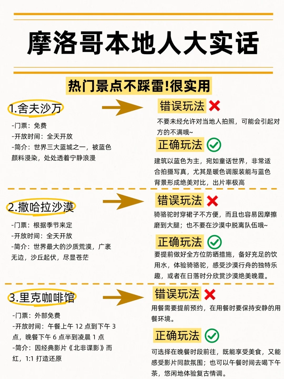 摩洛哥|本地人大实话!