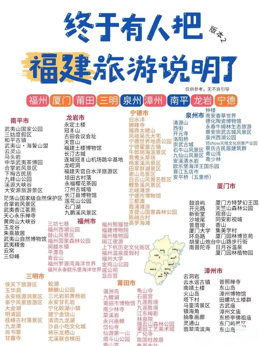 全国部分地区旅游攻略