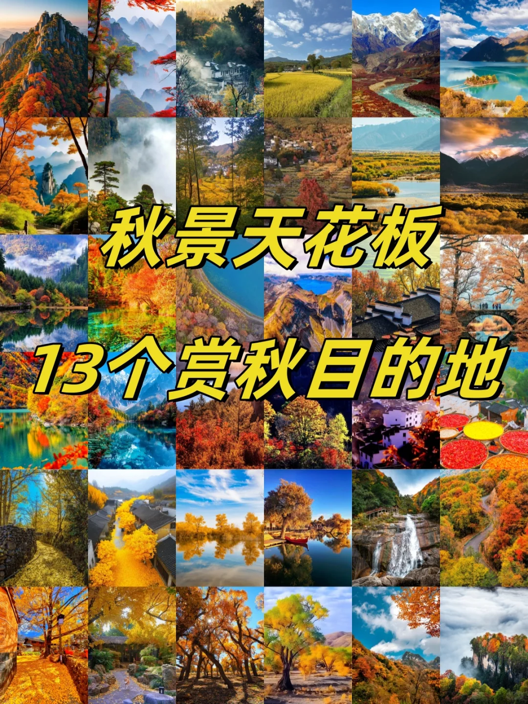 🍁国内秋日限定！13 个赏秋目的地大汇总