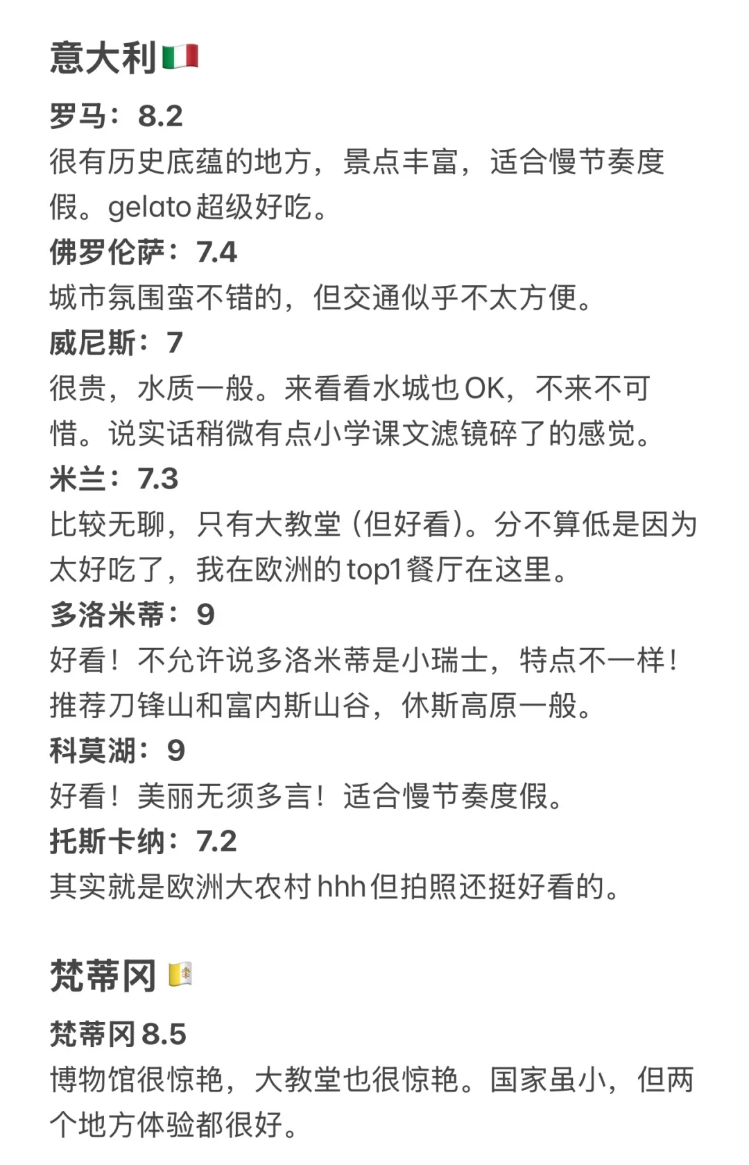 英硕旅游25国67城 锐评体验丨纯主观打分版