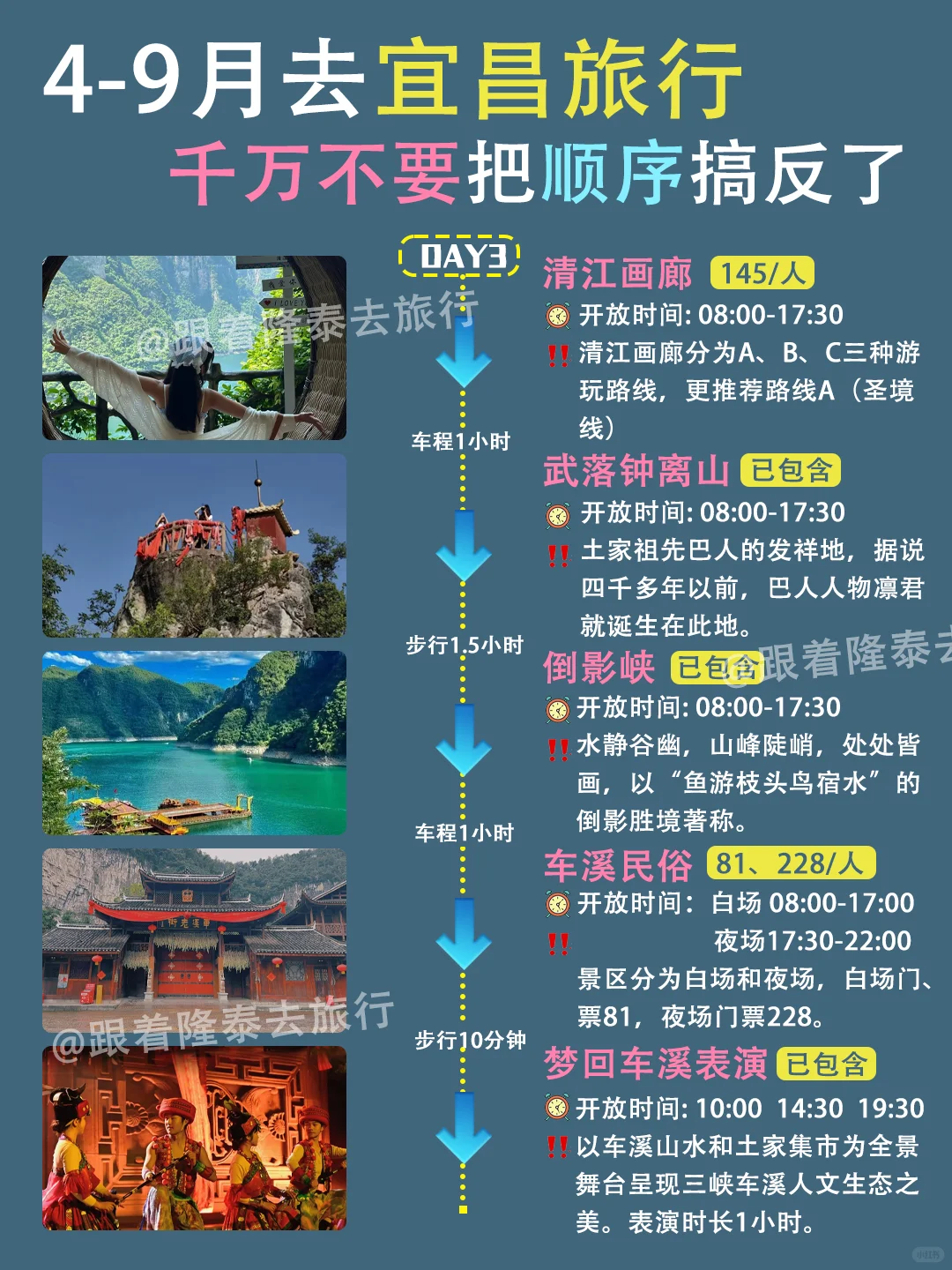 宜昌四天三晚旅游攻略 |不绕路+避坑指南！