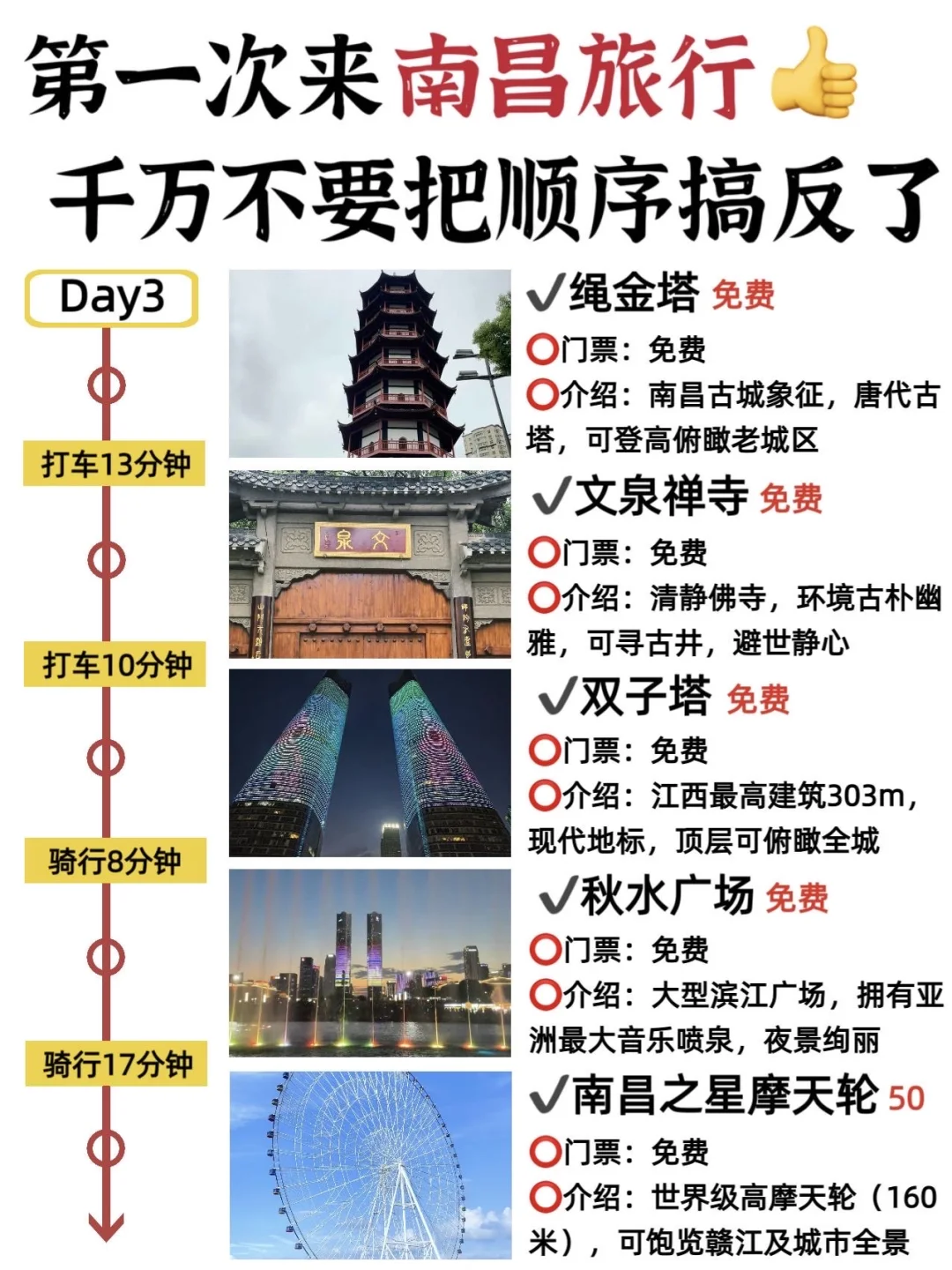 秋天南昌‼️不绕路版旅游攻略！！直接抄✅