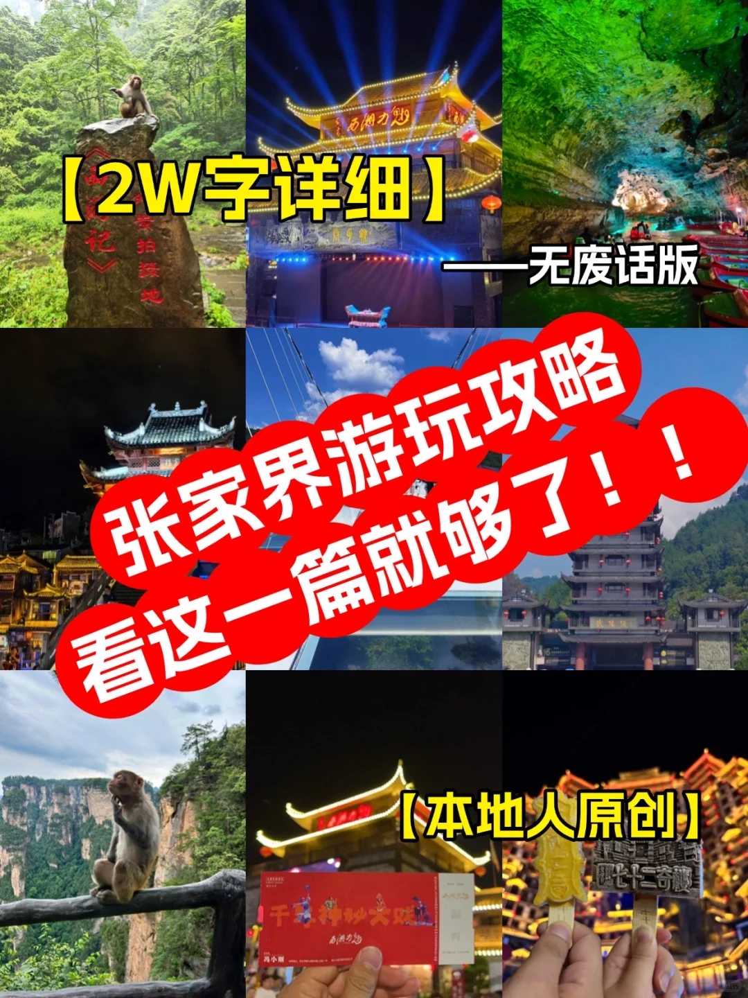 张家界游玩攻略|不跟团版🔥不想做攻略的进