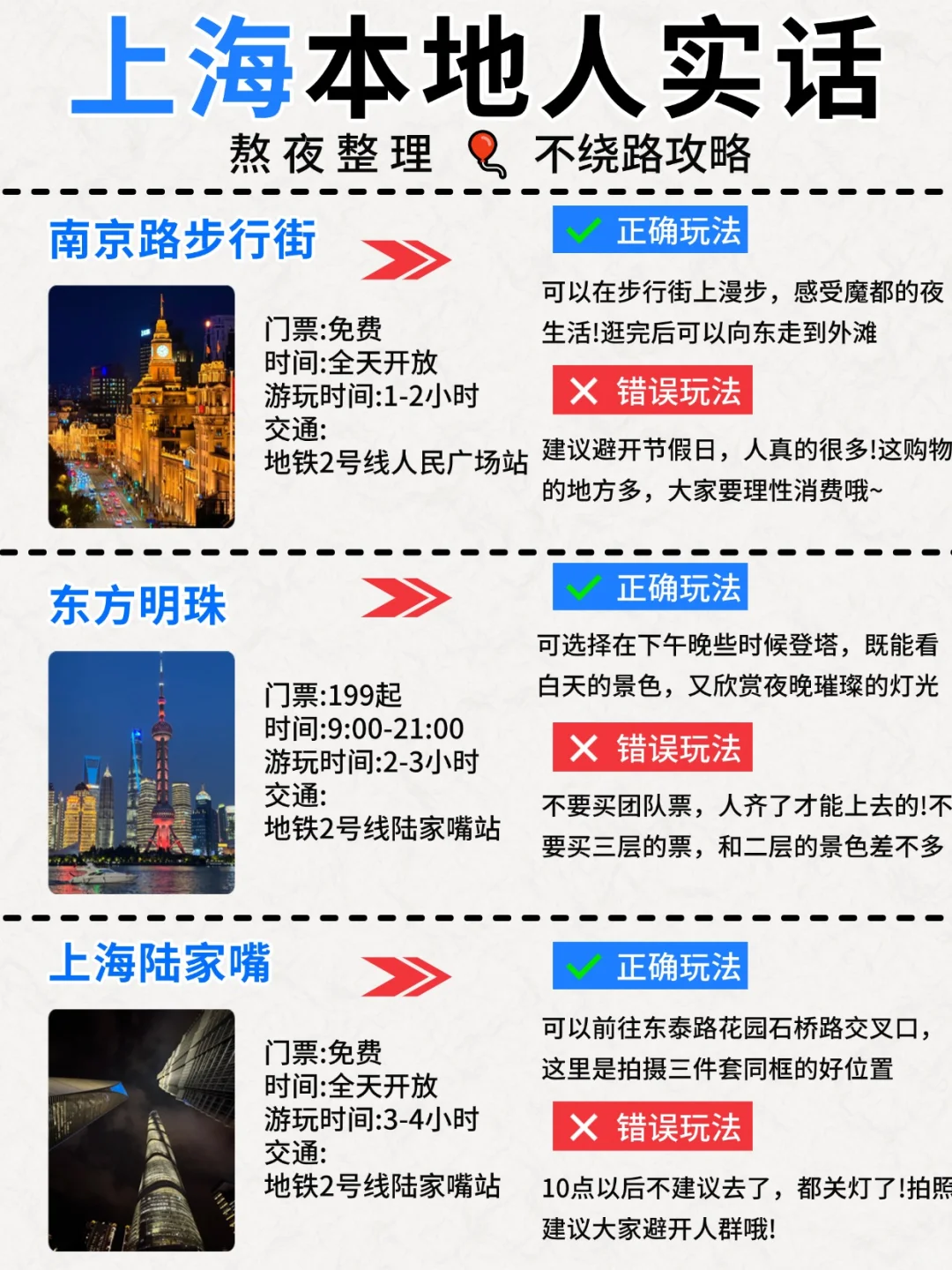 上海旅游✅本地人大实话，这么玩包不踩坑