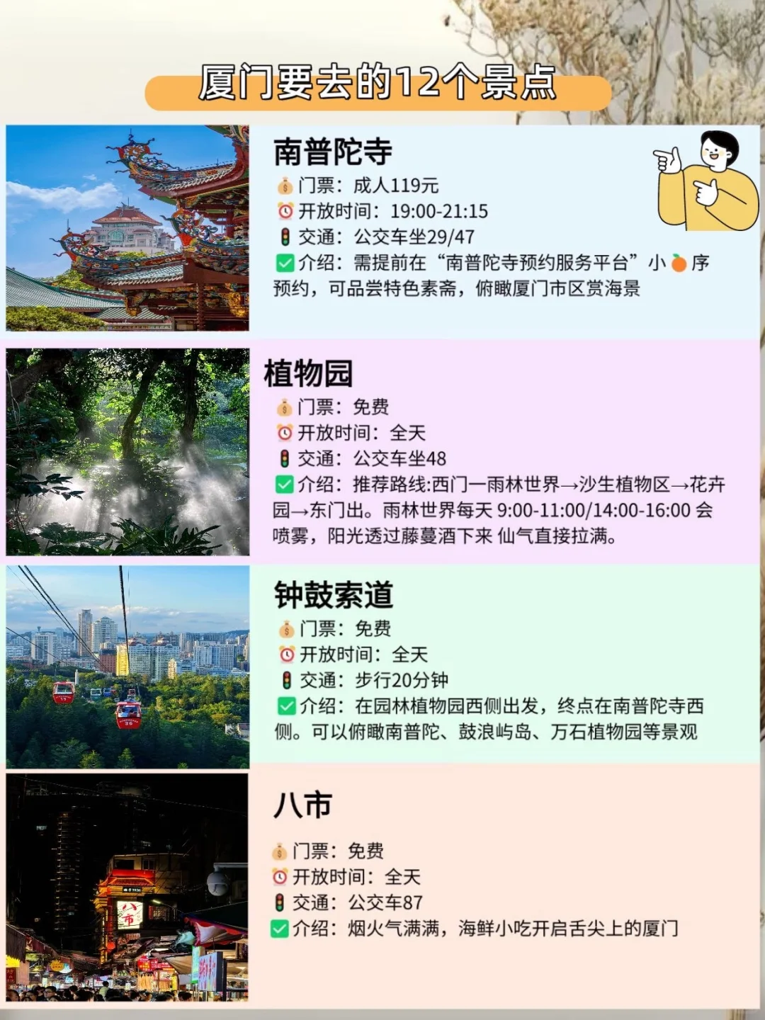 厦门📍三天两夜精华游 | 玩转12个必拍景点！