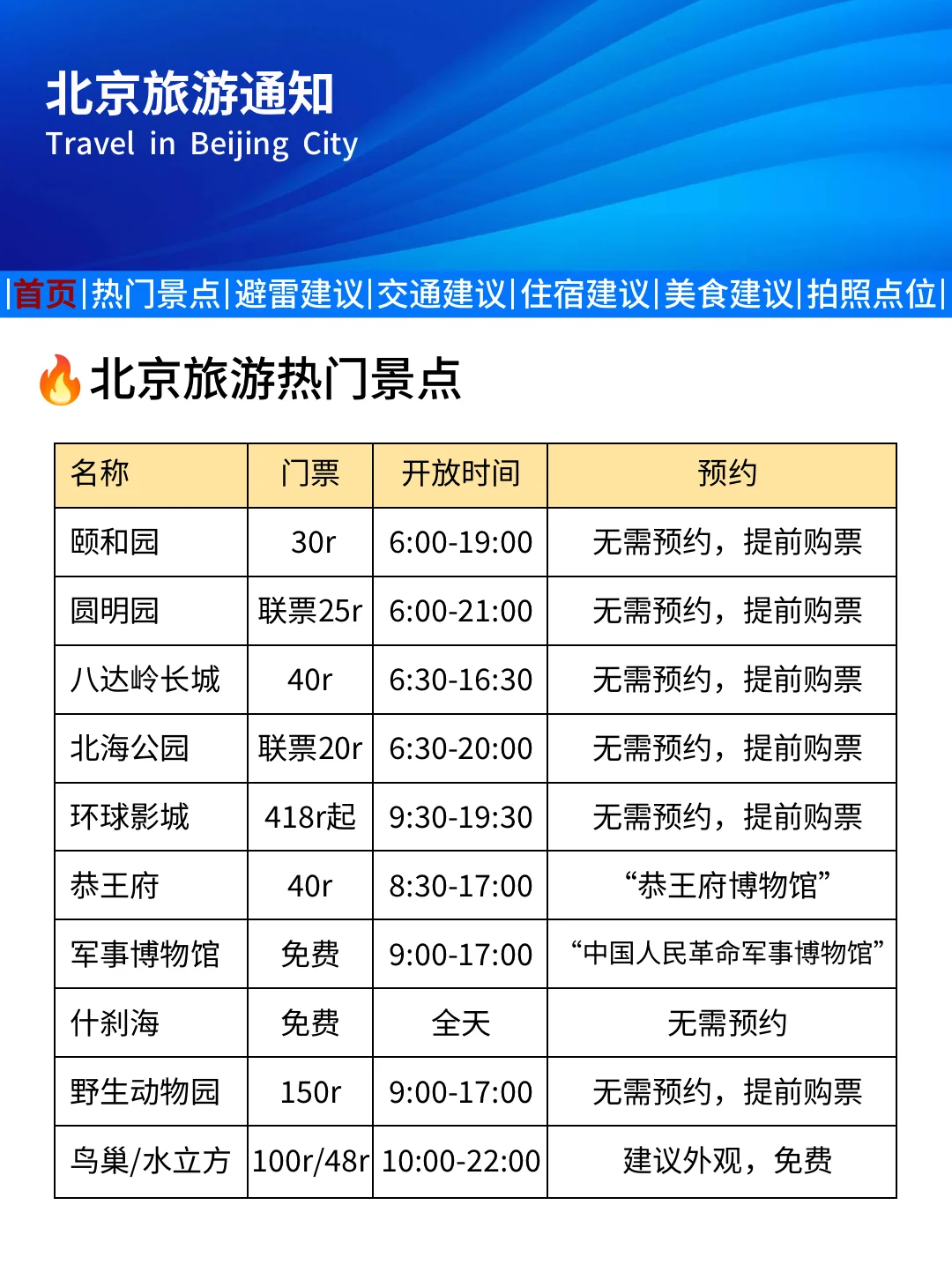 北京刚发的旅游通知❗️幸好去玩之前看到😢