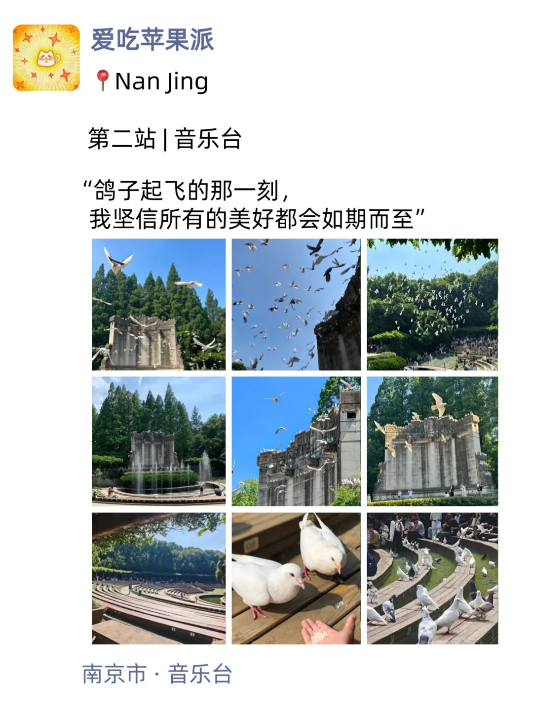 下次来南京旅游还这么发朋友圈