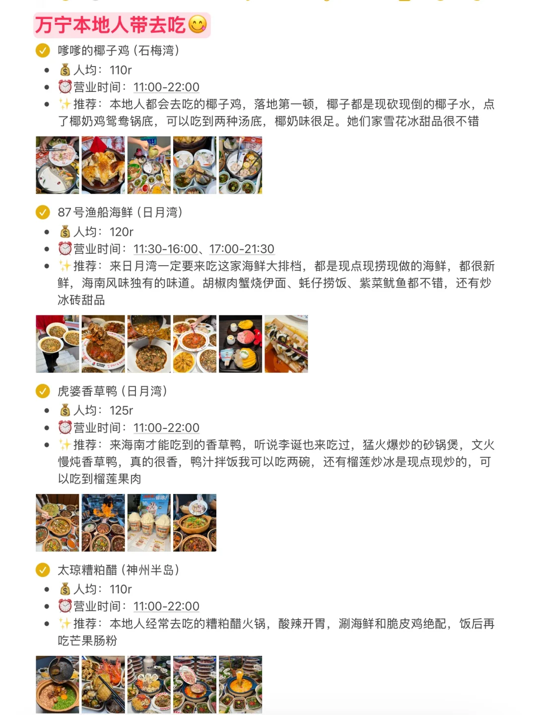 本J人对自己做的万宁旅游攻略甚是满意‼️