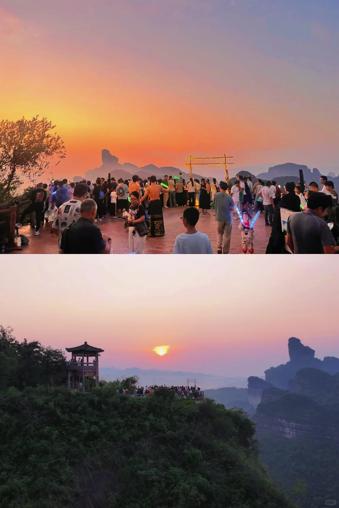 丹霞山1天刷遍核心!懒人路线日落夜游拿捏