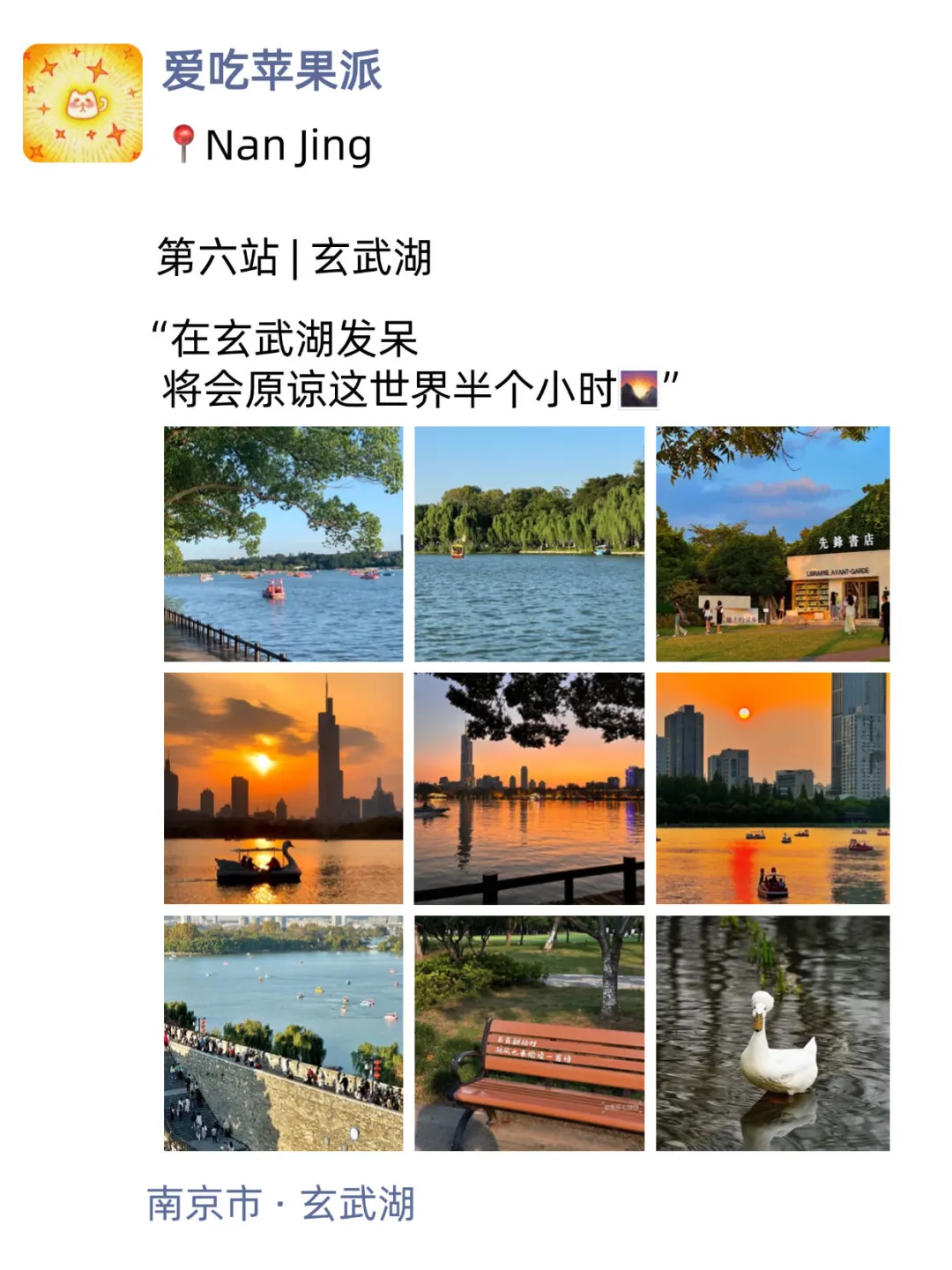 下次来南京旅游还这么发朋友圈