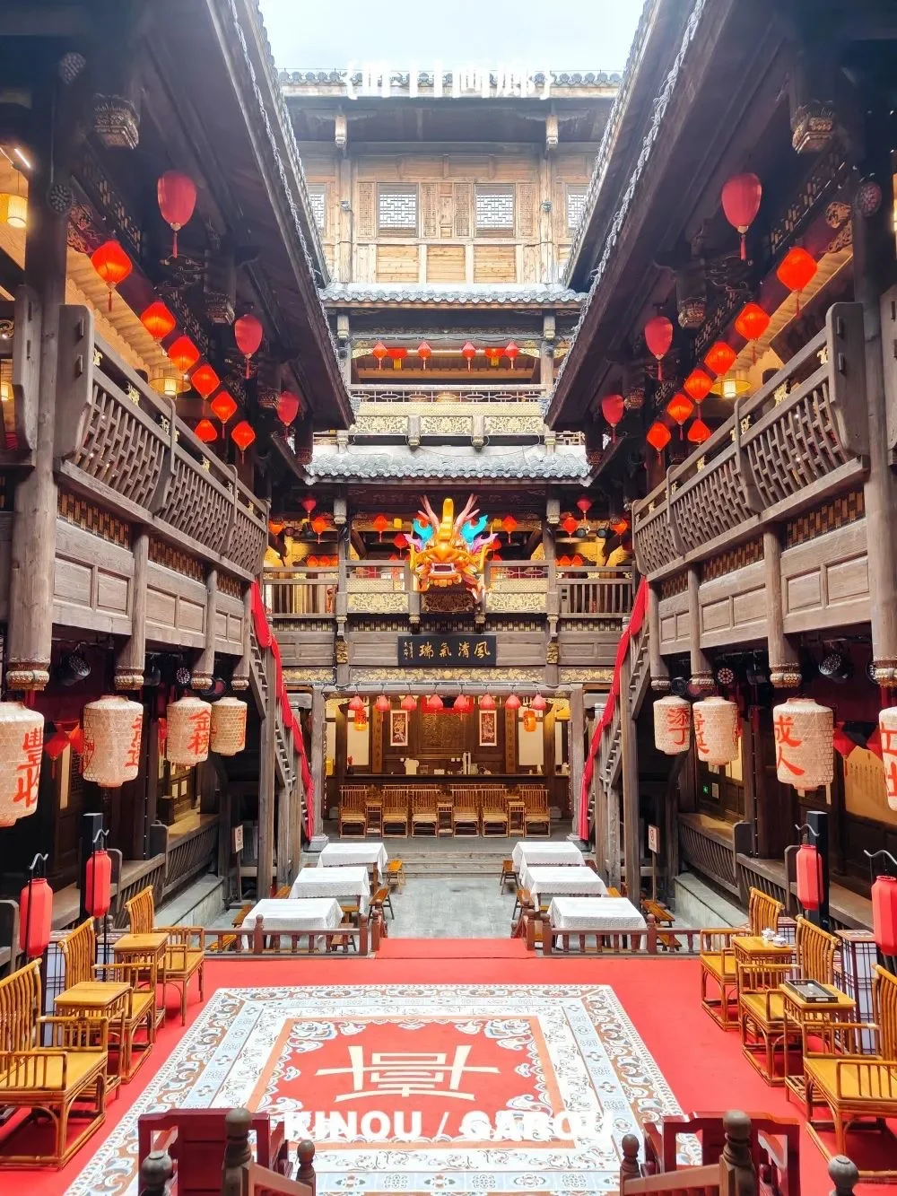 长汀古城客家八喜楼 送银票,互动打卡景点