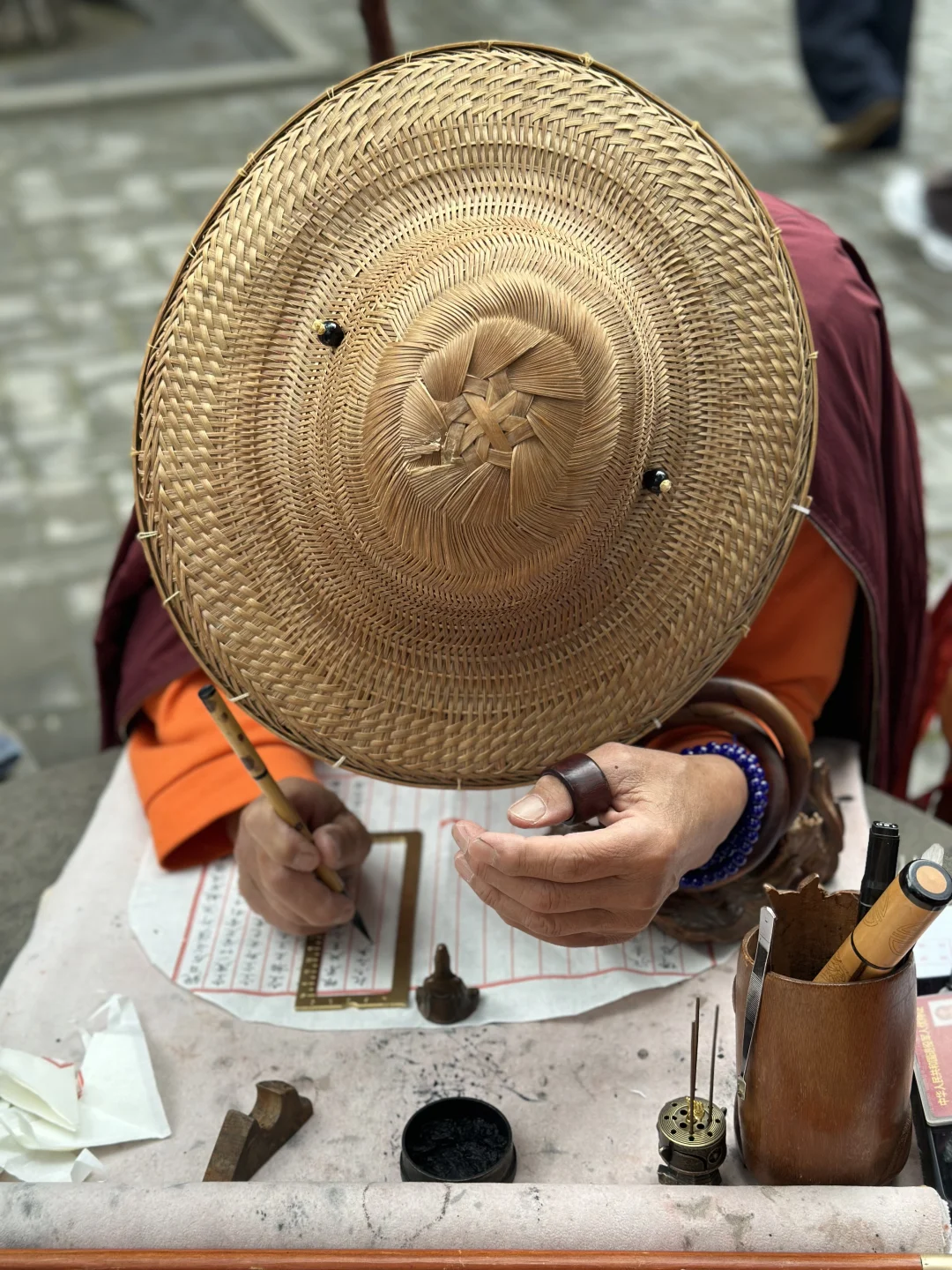 晋祠圣母殿旁，你们遇见过他吗？