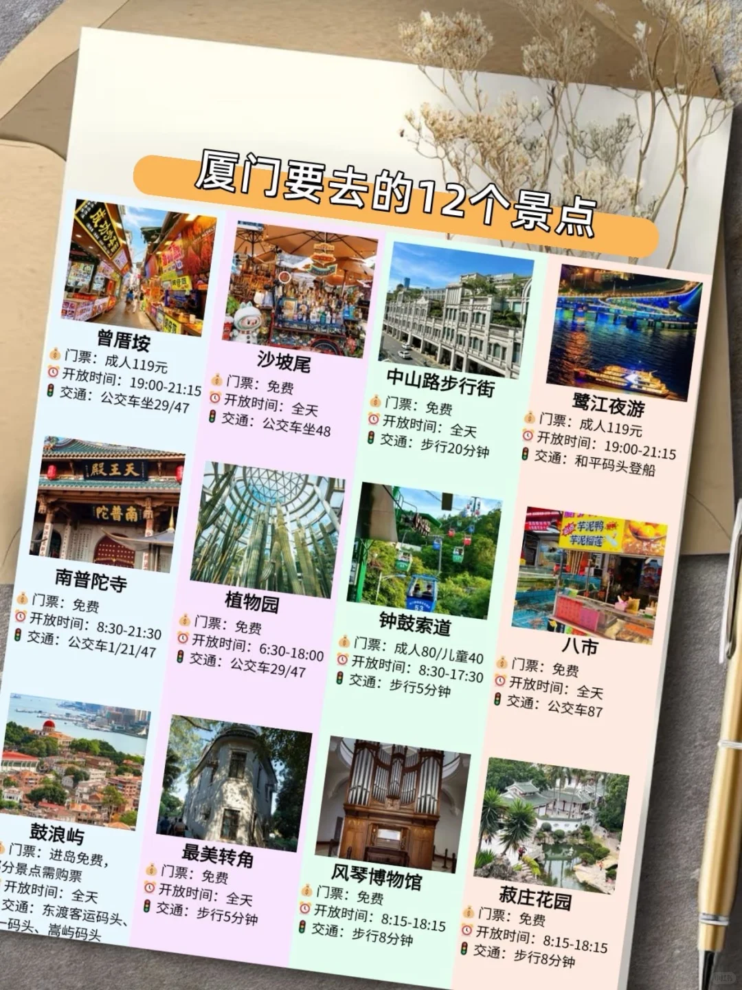 厦门📍三天两夜精华游 | 玩转12个必拍景点！