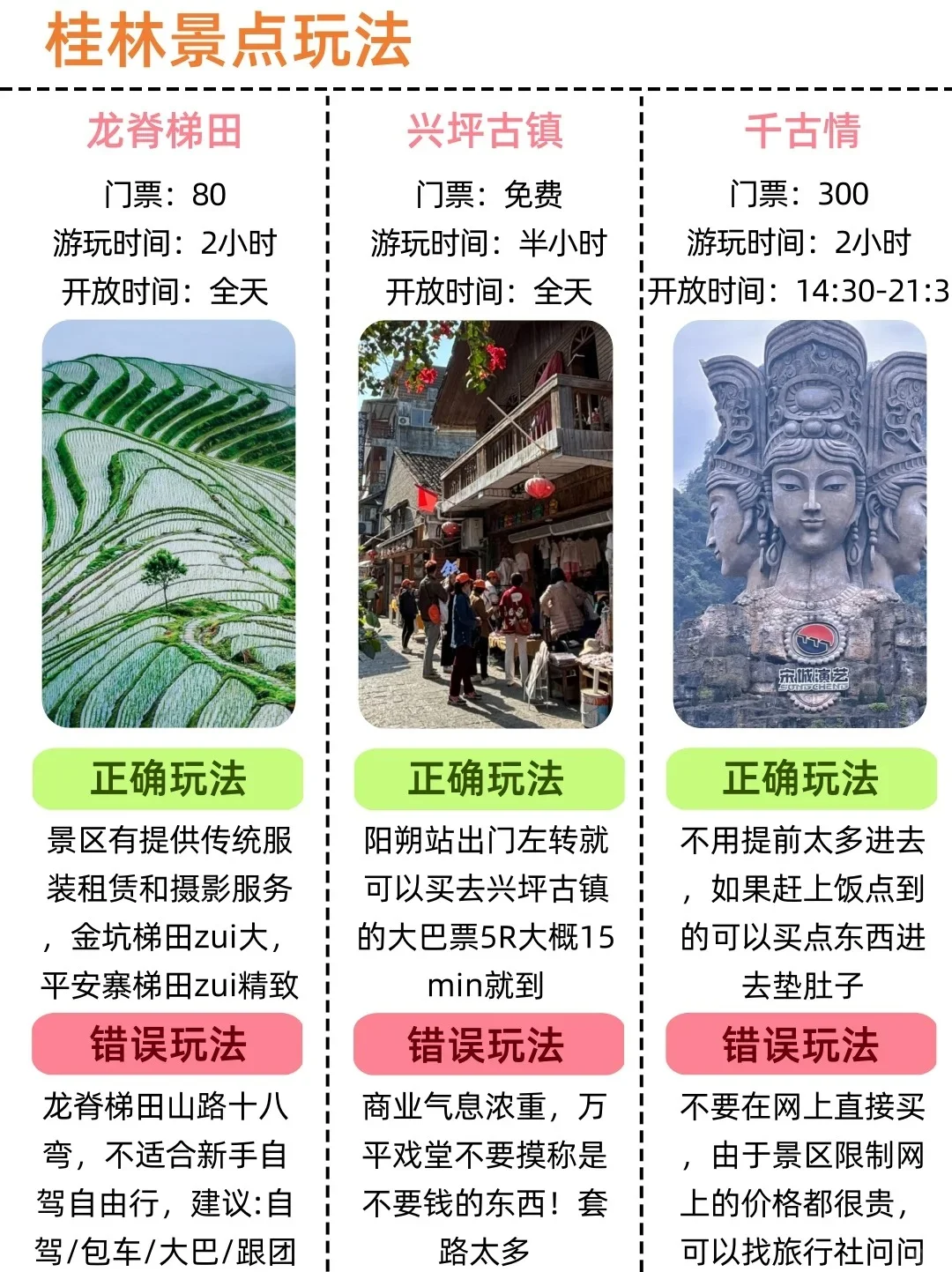 来桂林前👏一定要记得带这些东西