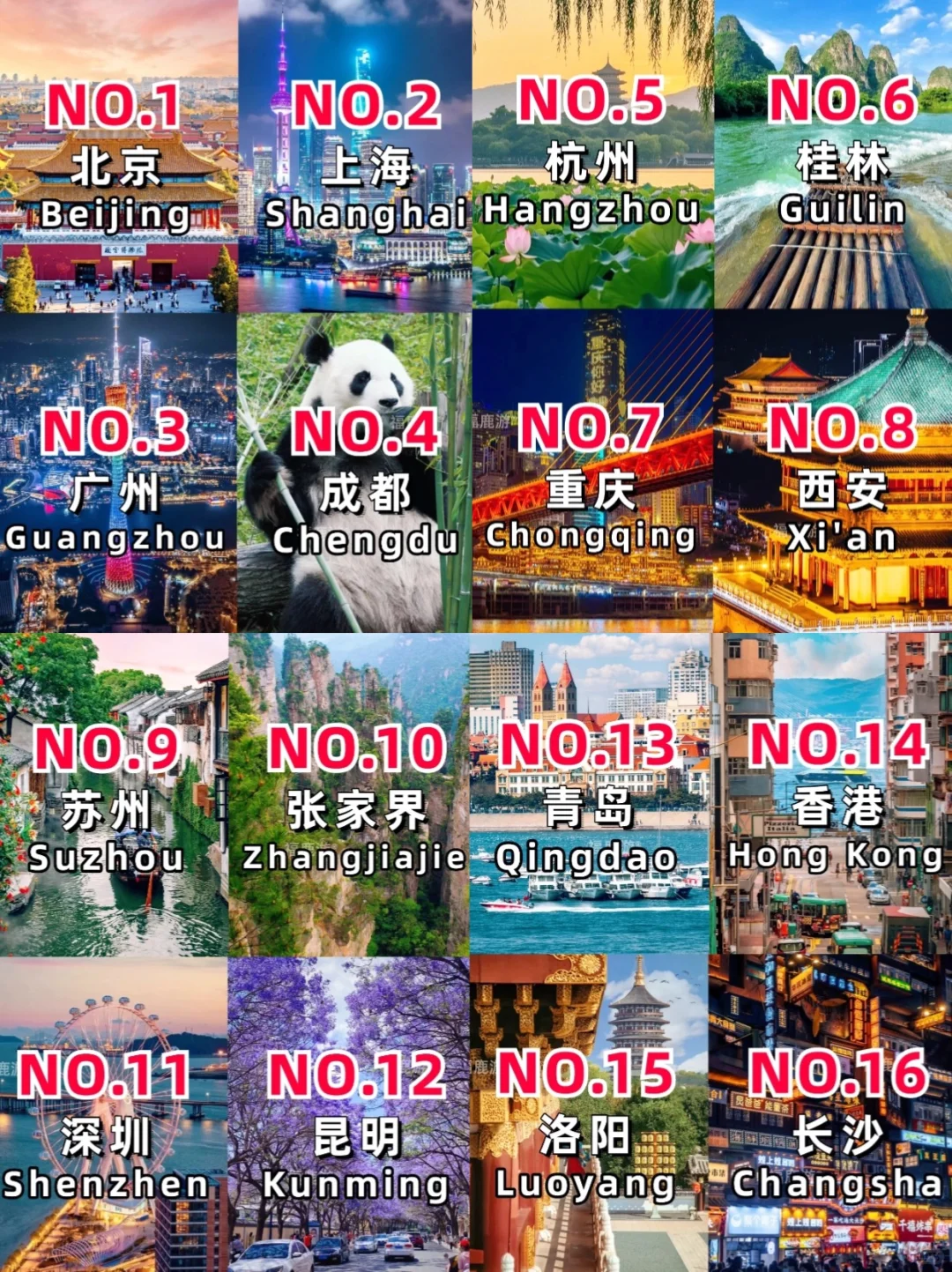 🇲🇾大马人必打卡!中国16城精华游清单