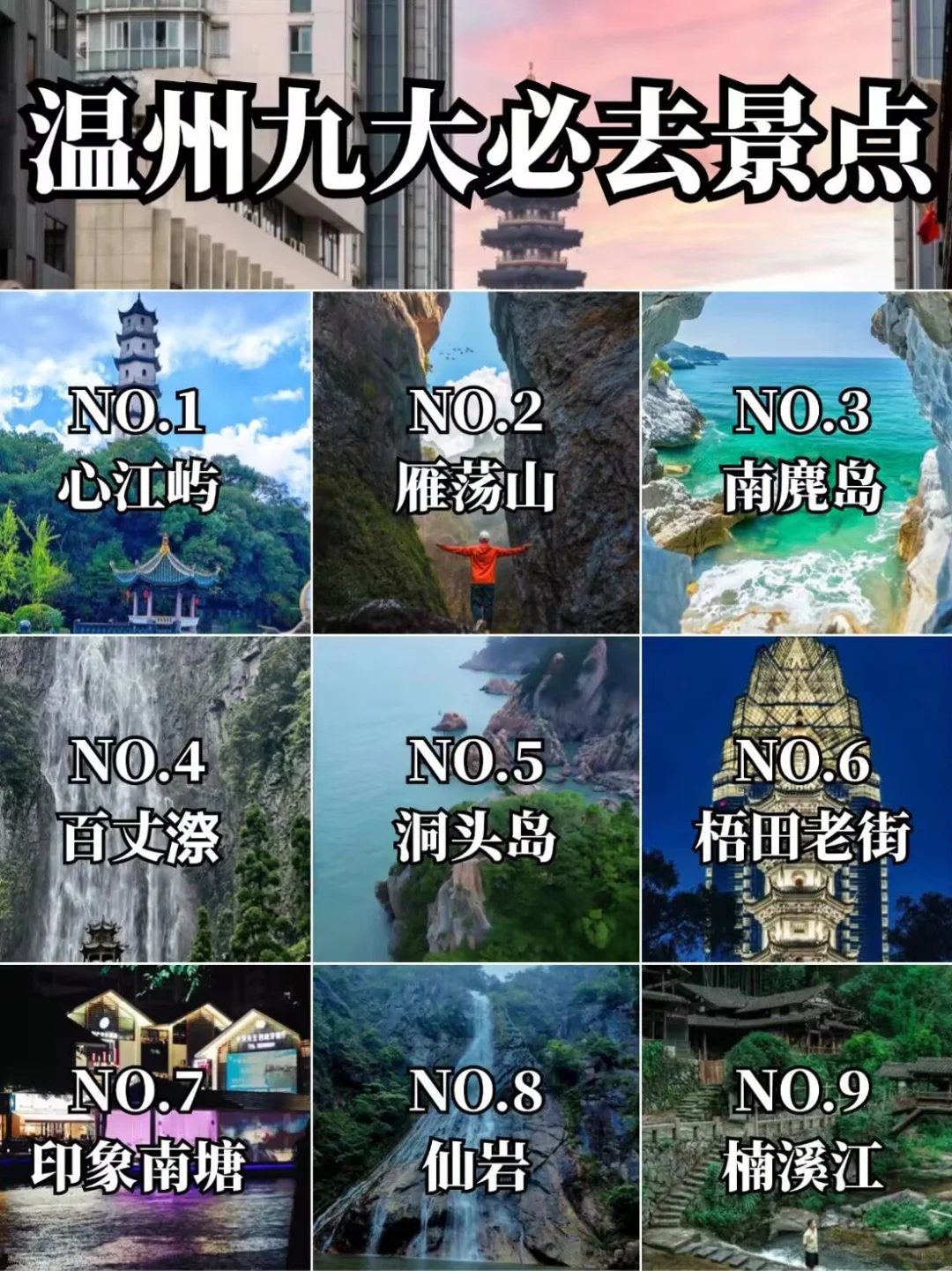 新手必备‼️温州九大必去景点推荐✨