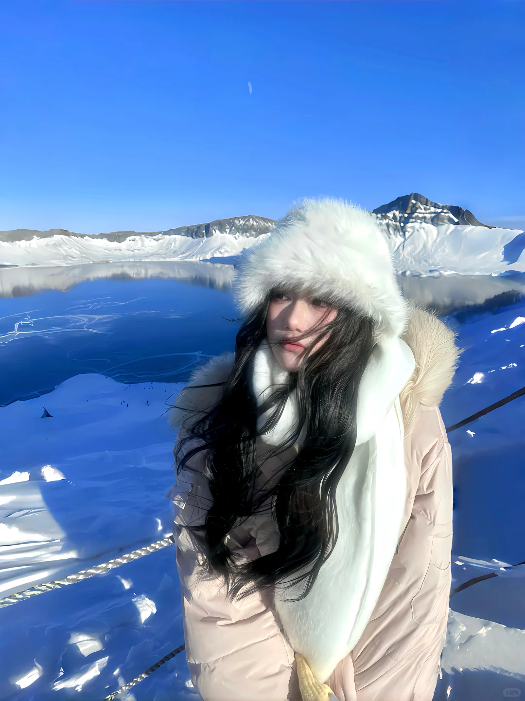 这个冬天一定要去一次长白山天池🏔️
