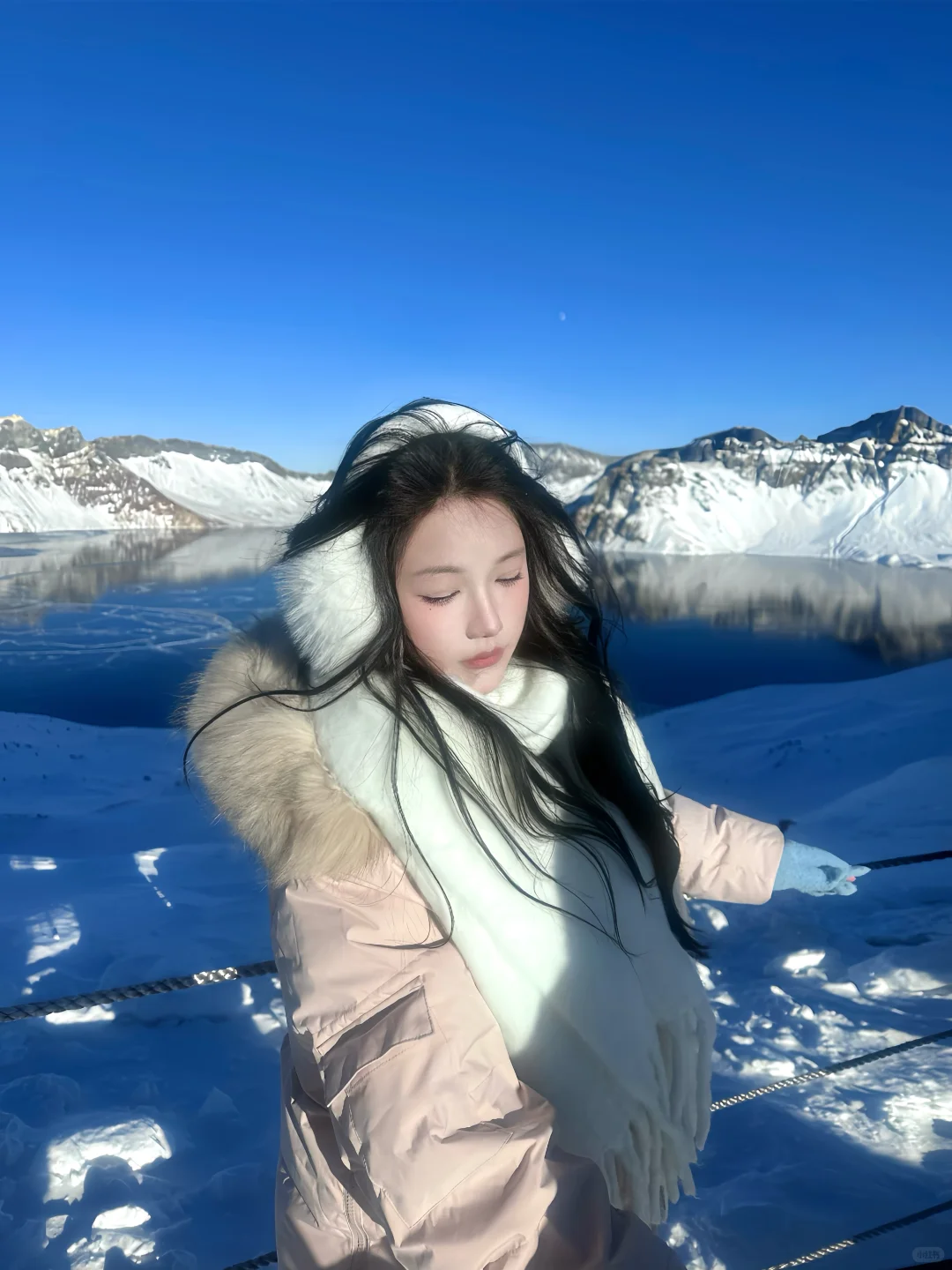 这个冬天一定要去一次长白山天池🏔️