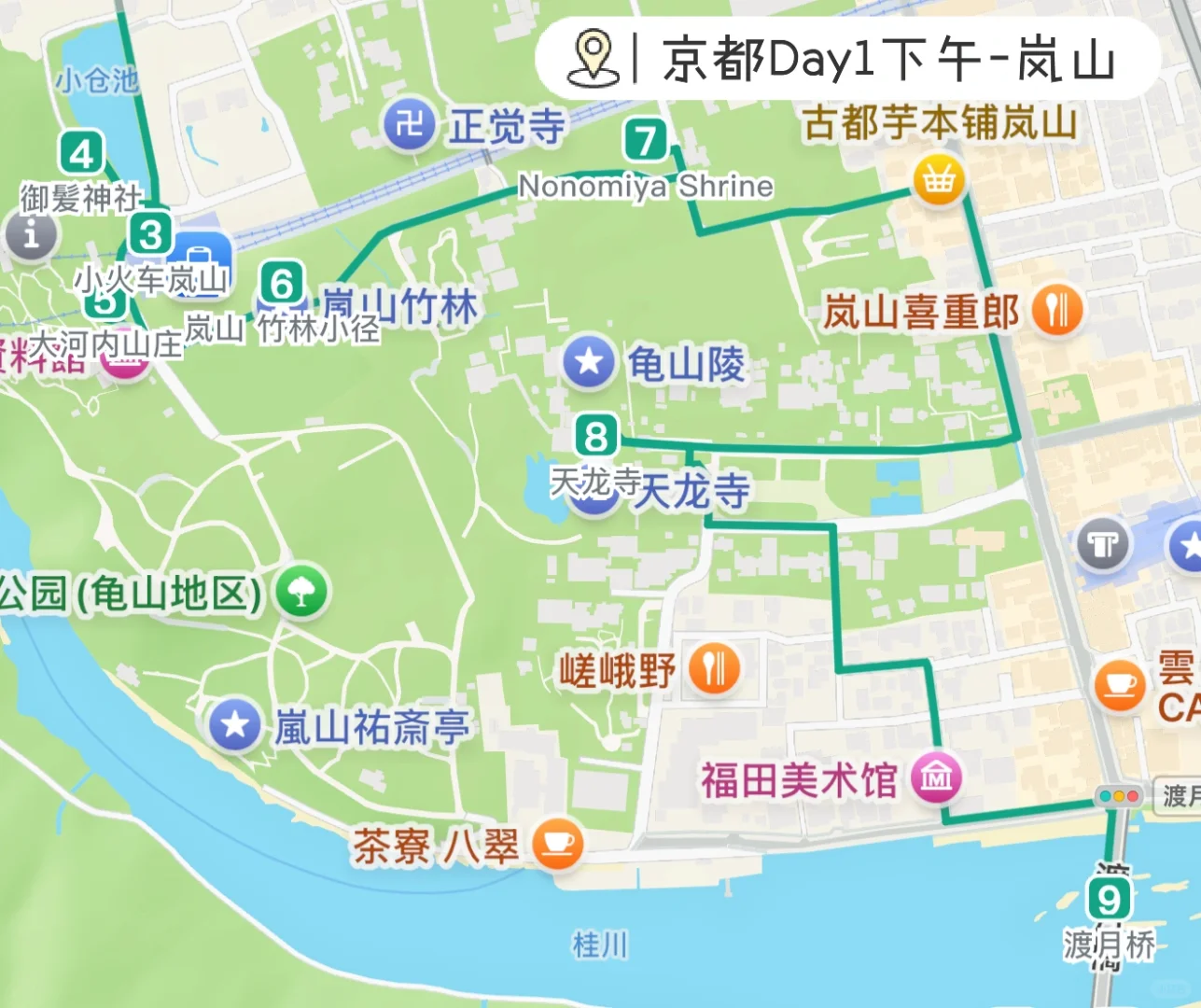 京都超详细旅游路线推荐（Day1）-清水寺+岚山