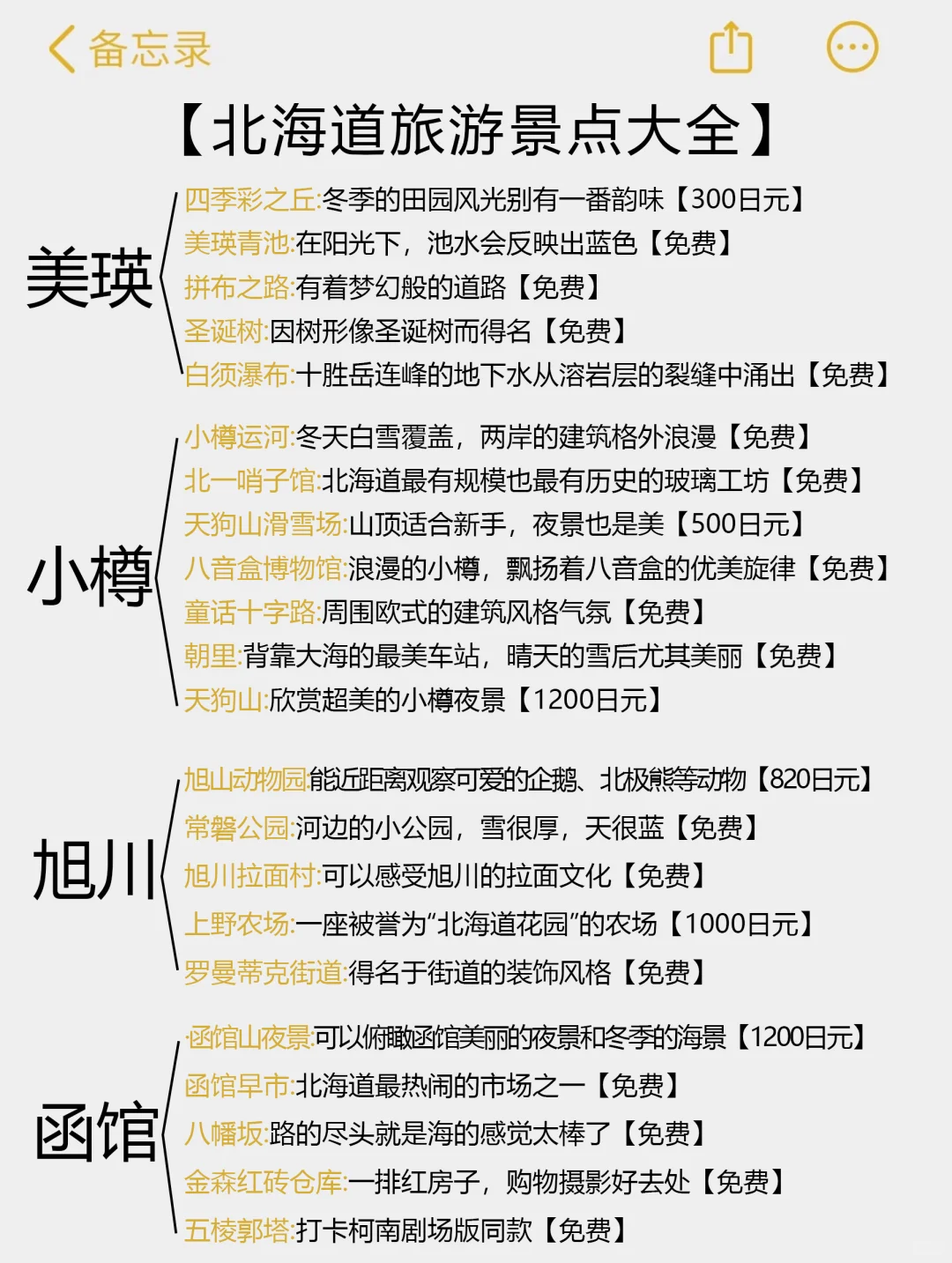 北海道秋冬攻略💗不看这篇真的亏了……