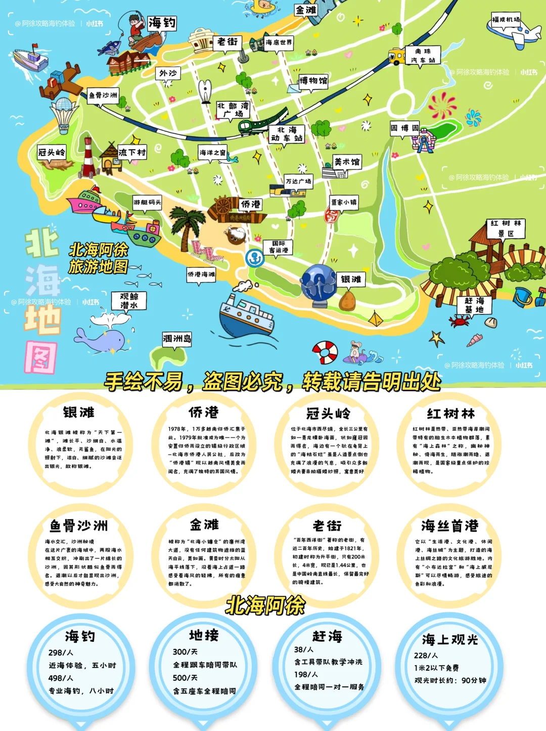 北海地图｜北海旅游攻略一篇看完❤️无广告❤️