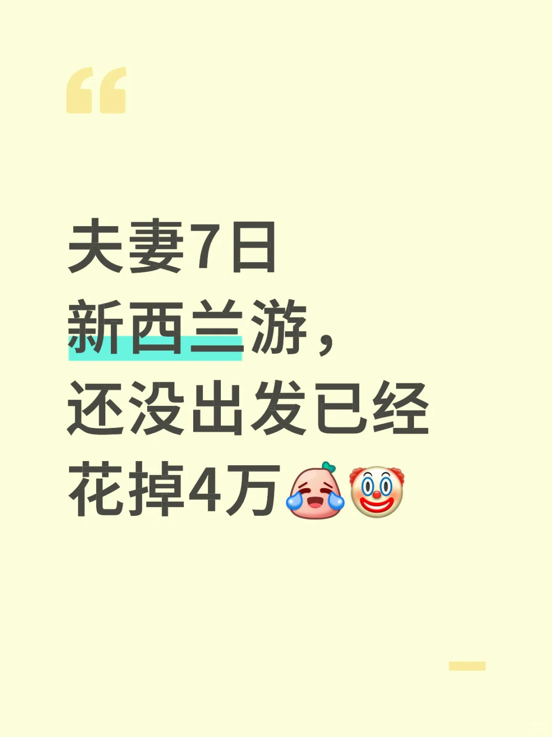 新西兰游原预算3万，结果还没出行已花4万🤐