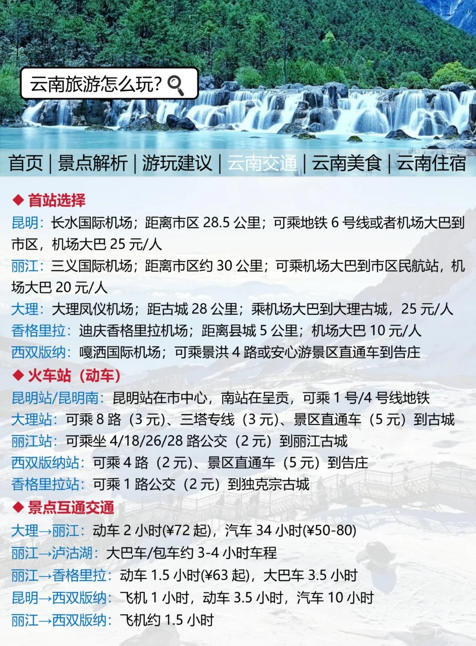 云南最新旅游通知！幸好提前看到了😭